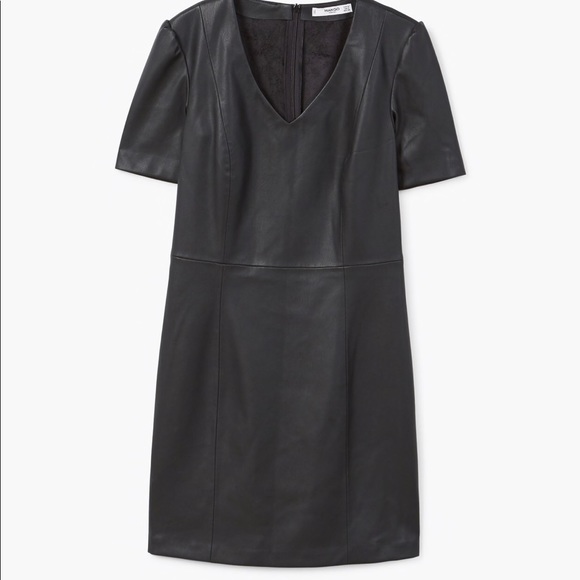 mango black dress